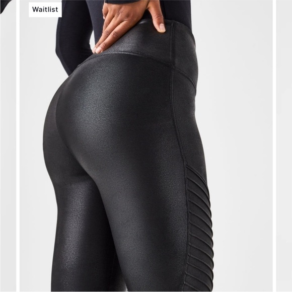 SPANX moto legging faux leather legging size small - Picture 9 of 14